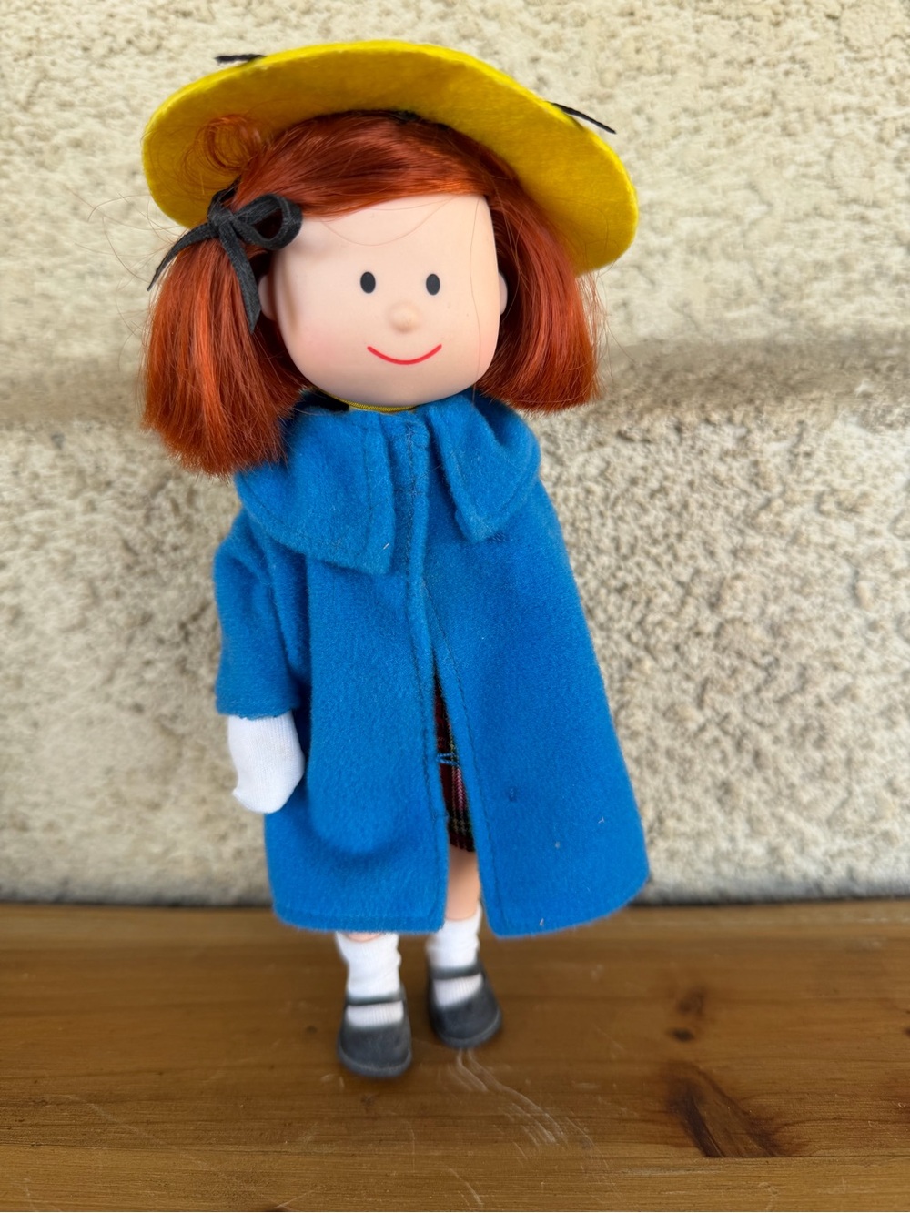 Madeline Red-Haired Doll in Yellow Hat and Blue Coat